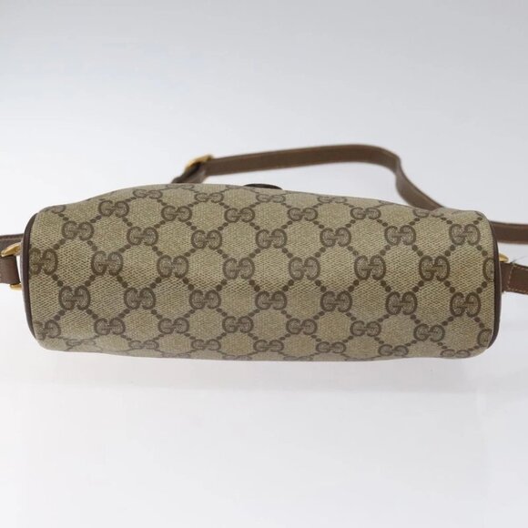 GUCCI GG Supreme Web Sherry Line Shoulder Bag PVC Beige 89 02 018 Auth - Picture 11 of 16